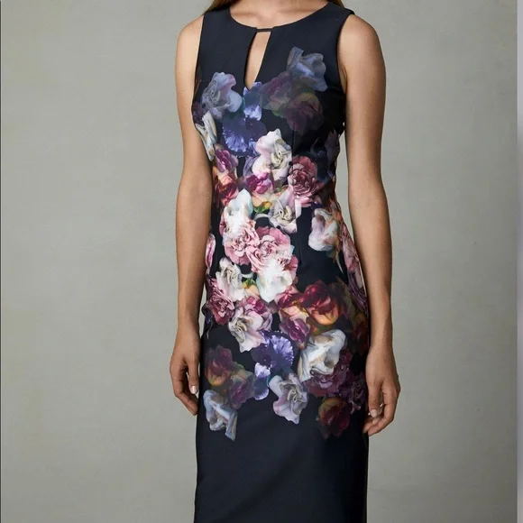 Adrianna Papell sleeveless Floral Dress - Picture 3 of 6